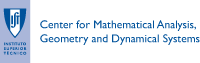 [Logo] Center for Mathematical Analysis, Geometry and Dynamical Systems